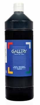 Gallery plakkaatverf flacon van 1000 ml, zwart