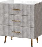 Vicco Velia Ladekast – 70 x 78.5 cm met 3 laden Grijs