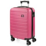 SKPAT Koffers Set van hardcase koffers met 4 wieltjes, met grote koffer, ruimbagage, reisbagageset, met combinatieslot, Fuchsia, informeel