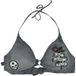 Rock Rebel by EMP - Rock Bikini Top - Bikinitop met old school opdruk - S tot XXL - voor Vrouwen - donkergrijs-zwart