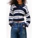 Tommy Hilfiger Tjw Stripe Logo Sweater Dark Night Navy/stripe