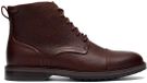 Clarks Shoes Aldwin2 Cap Booties Bruin EU 44 1/2 Homme