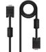 NANOCABLE 10.15.0115 SVGA-kabel met ferrietmonitor, projector en pc, HDB15/M-HDB15/M, zwart, 15 m