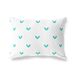 BonaMaison Turkoois-Wit Decoratieve Kussensloop, Kussenhoezen Bank, Decoratieve Kussenhoesjes, Kussensloop; Sofa, Slaapkamer, Kantoor, Auto 45x60 Cm - Ontworpen en vervaardigd in Turkije