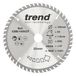 Trend CraftPro Zaagblad met dunne zaagsnede voor cirkelzagen, 165 mm diameter x 52 tanden x 20 mm asgat, wolfraamcarbide getipt, CSB/16552T