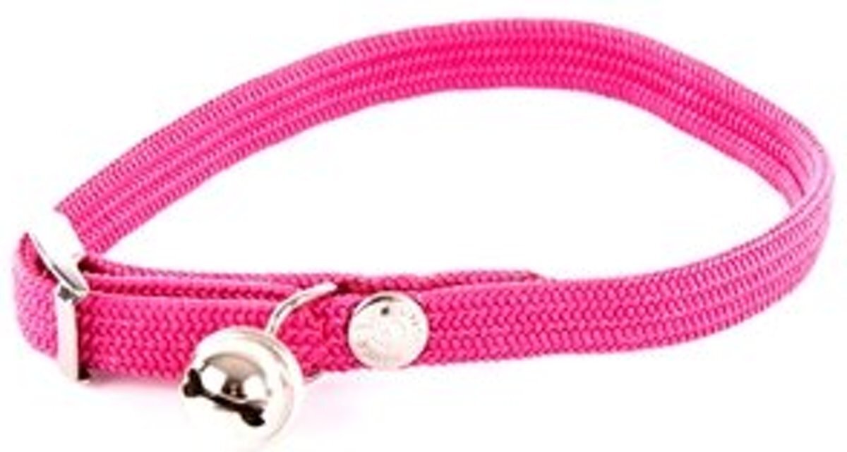 Martin sellier Halsband kat elastisch nylon roze 30 X 1 CM