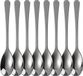 Unyqoos® Set de cuillères à œuf en acier inoxydable, 8 pièces