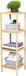 alpina Badkamerrek 4-laags - Badkamermeubel - 32x33x108,5cm - Bamboe