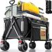 Marque non spécifiée Chariot pliable tout-terrain avec roues larges et poignée réglable