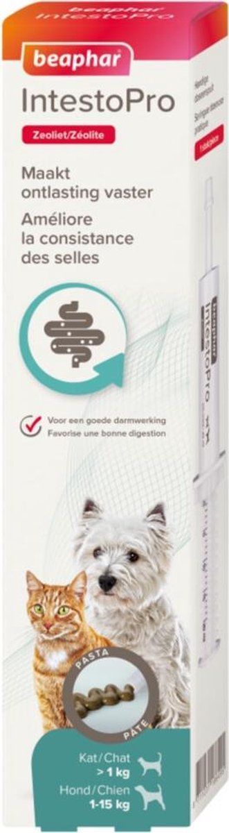 BEAPHAR IntestoPro Pasta Kat - Hond tot 15 kg 20 ml