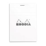 Rhodia N°12 schrijfblok & schrift 80 vel Wit