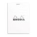 Rhodia N°12 schrijfblok & schrift 80 vel Wit