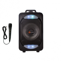 N-GEAR The Flash 610 - Bluetooth Speaker - Karaoke Set - Partybox met 1 Microfoon - Zwart