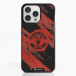 Manchester United Coque de Téléphone 3D Officielle – Design Abstrait Rouge et Noir
