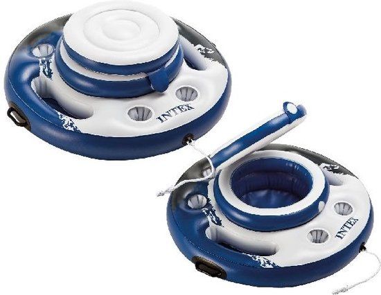 Intex Mega Chill Zwembadkoelbox - 89 cm - Wit/Blauw/Zwart