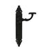 Amig - Rustieke deurklinkset - Gehamerde plaat - 280 x 45 mm