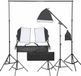 vidaXL - Fotostudioset - met - verlichtingsset