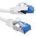 InLine® Patchkabel, Cat.6A, S/FTP, TPE (LSZH), CCA, PoE, LAN, Ethernet, netwerkkabel, RJ45 Gigabit, wit, 0,3 m, 72633W