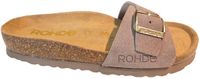 Rohde 5589 17 Dames Slippers Licht Bruin Suede Dames - Bruin - 37