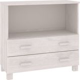 vidaXL Dressoir HAMAR 85x35x80 cm Wit Massief Grenenhout