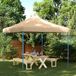 Prolenta Maison Exclusive Partytent, inklapbaar, pop-up model, beige, 292x292x315 cm