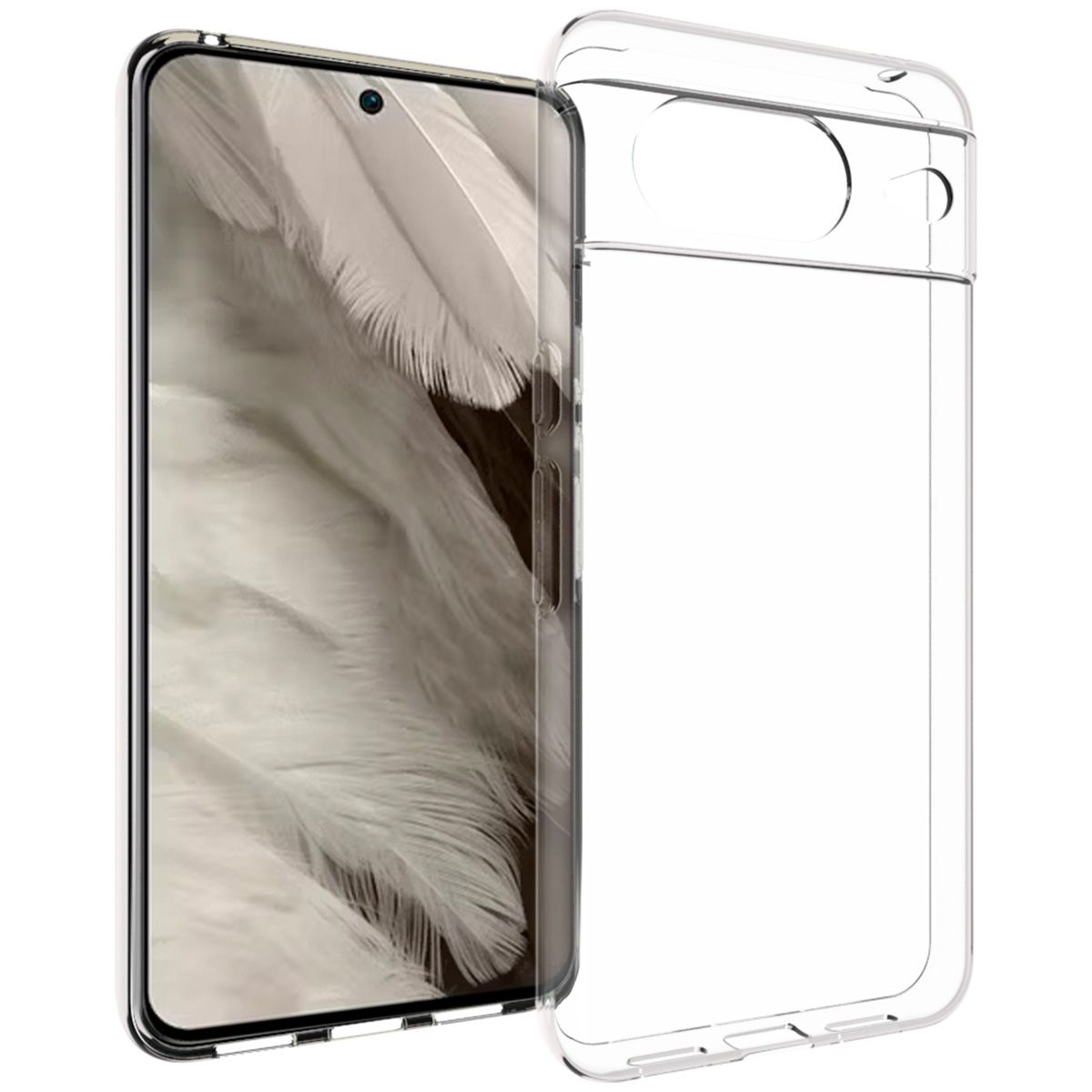 Accezz Clear Backcover Google Pixel 8 - Transparent - TPU Silicone Case