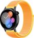 Strap-it Huawei Nylon bandje geschikt voor Huawei GT 3 42mm / Huawei GT 3 Pro 43mm / Huawei GT 2 42mm - Geel
