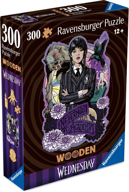Ravensburger Wednesday (Netflix Serie) - Houten Legpuzzel - 300 Stukjes