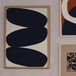Paper Collective Poster Solid Shapes 01 - Nina Bruun - 50x70cm - Noir/Beige