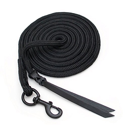 Blocker Horsemanship Products Blocker 12' Lead Zwart/Blauw door Blocker Horsemanship Producten