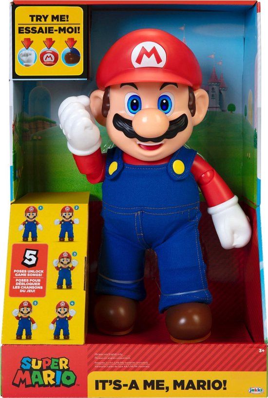 Nintendo Super Mario "It's-A Me, Mario!" Figure 36cm