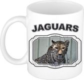 Bellatio Decorations Dieren liefhebber jaguar mok 300 ml - keramiek - cadeau beker / mok jaguars liefhebber