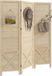 HOMCOM Paravent - Bois de paulownia - 114x1,7x144,5cm - Bois naturel