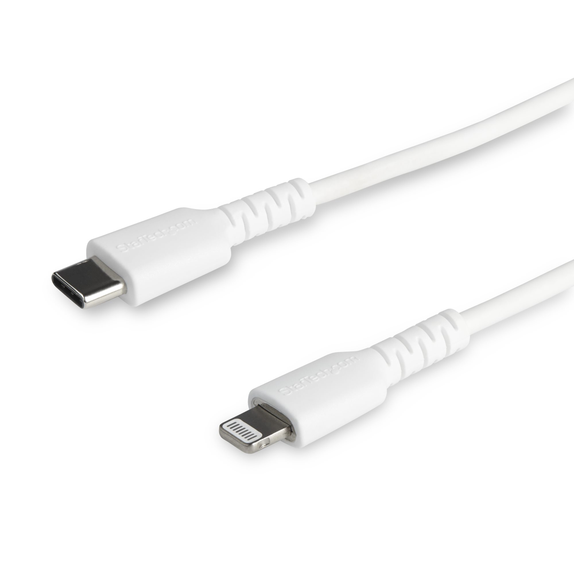 StarTech.com Premium USB-C naar Lightning Kabel 2m Wit - USB Type C naar Lightning Charge & Sync Oplaadkabel - Verstevigd met Aramide Vezels - Apple MFi Gecertificeerd - iPad Air iPhone 12