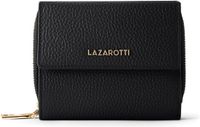 Lazarotti Bologna Leather Wallet With 8 Card Slots Black