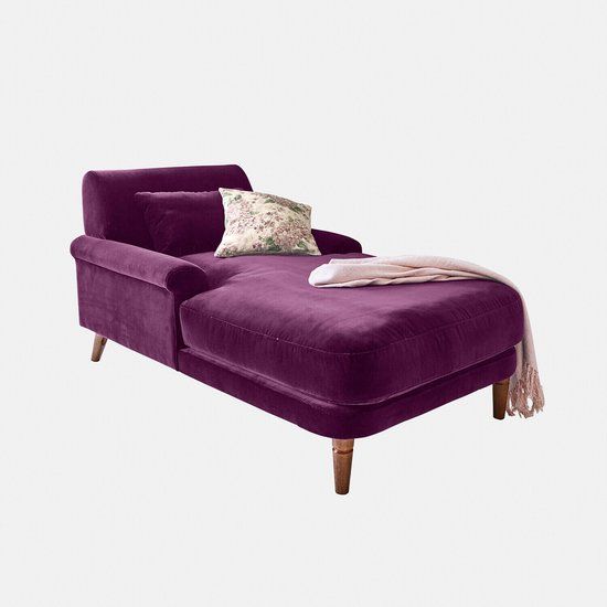 Loberon Chaise longue Jouvrelle paars