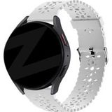 Bandz Bracelet silicone avec motif floral Huawei Watch GT 3 42mm (blanc)