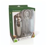 Vin Bouquet FIK 029 cocktailset van roestvrij staal met shaker jigger en hawthorne zeef
