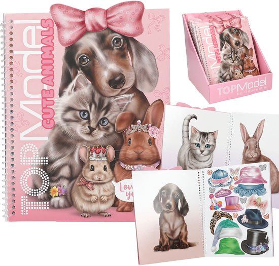 Depesche TOPModel Cute Animals Dress Me Up stickerboek