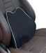 Wan GmbH Coussin lombaire ergonomique pour voiture et chaise de bureau - Coussin dorsal en mousse à mémoire de forme avec support réglable