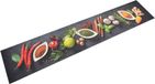 vidaXL Keukenmat - wasbaar - kruidenprint - 60x300 cm - fluweel
