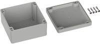 TRU COMPONENTS Outdoorbehuizing 122 x 120 x 55 Polycarbonaat Grijs-wit (RAL 7035) 1 stuk(s)