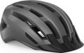 MET Downtown Fietshelm Mannen & Vrouwen – Fietshelm Racefiets Volwassenen – E-Bike – Trekking – Maat M/L (58-61cm) – Gray Glossy (Grijs)
