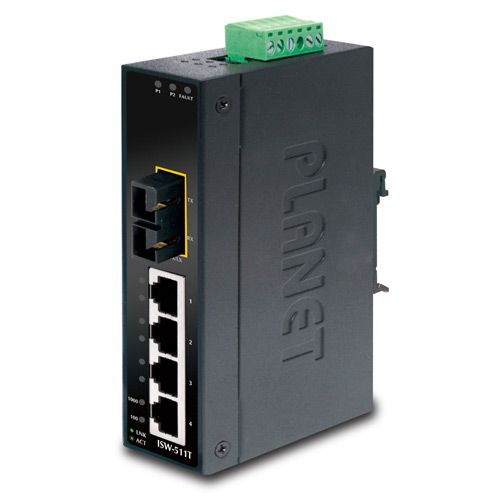 Planet ISW-511T - Netwerk Switch - Zwart