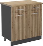 Vicco R-Line Keukenonderkast – 80 cm, WB Eik Artisanaal eiken