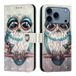 Étui portefeuille iPhone 17 Pro Max/18 Pro Max - Série Wonder - Hibou