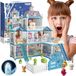 Woopie Wintertuinpoppenhuis met accessoires en verlichte pop 191 stuks.