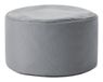 Lumaland Poef/voetenbank Rond Grijs PVC, Polyester 45 cm x 25 cm