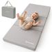 Moby-System Matelas de voyage 120x60 cm pliable bébé gris