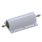 Krachtweerstand, 100 mO 300 W ± 5%, behuizing omhuld met aluminium